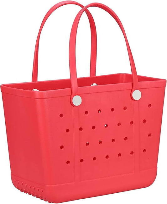 Beach Tote Bag for Women, Rubber Beach Bag Waterproof Sandproof, Extra Large EVA Tote Bag Boat Bag