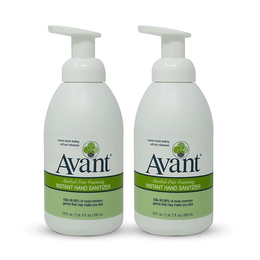 Avant® Alcohol-Free Foaming Hand Sanitizer, 18 oz Bottle 2-Pack bulk
