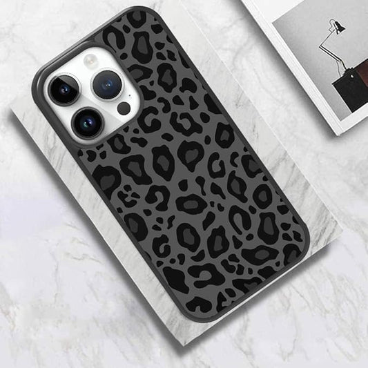 KANGHAR Case Compatible with Phone 15 Pro Max,Black Leopard Design Compatible with MagSafe,Tire Texture Non-Slip +Shockproof Rugged TPU Protective Magnetic Case for Phone 15 Pro Max 6.7 Inch