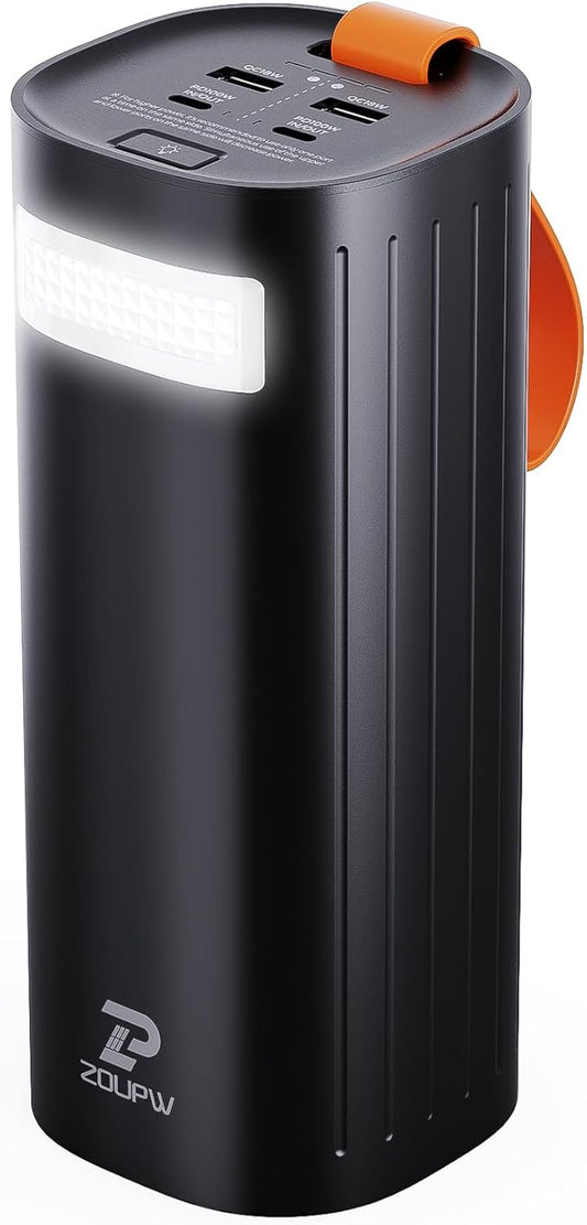 60000mAh Power Bank,Gifts for Men,200W Portable Charger with 2 Fast Charging USB-C &2 USB-A Output,Compatible with Phones Airpods Laptop Drone for Home Backup Travel Camping Essentials