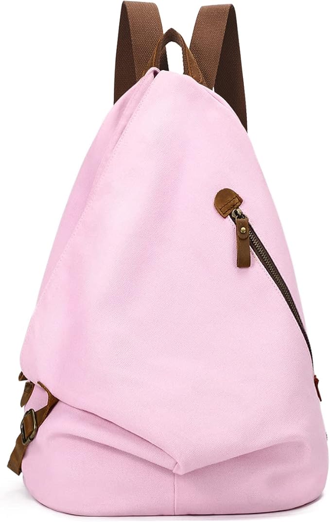 KL928 Canvas Vintage Backpack – Large Casual Daypack Outdoor Travel Rucksack Hiking Backpacks for Men Women