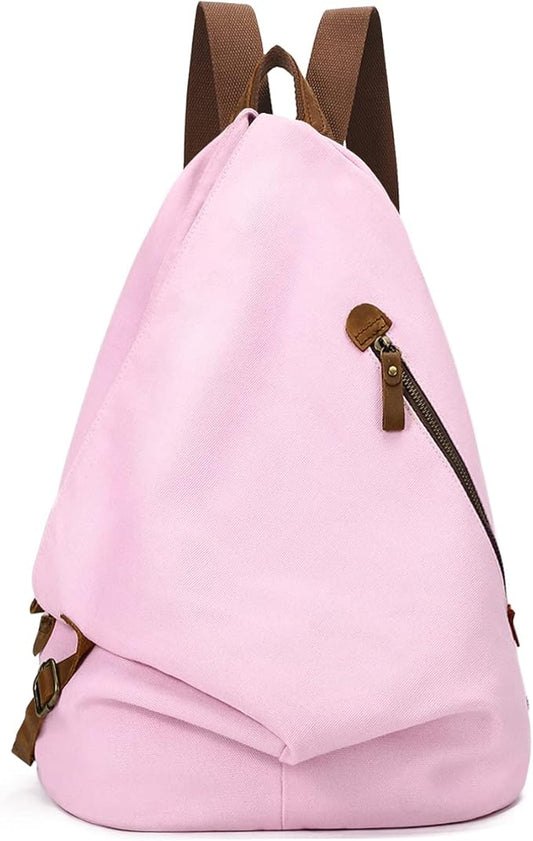 KL928 Canvas Vintage Backpack – Large Casual Daypack Outdoor Travel Rucksack Hiking Backpacks for Men Women