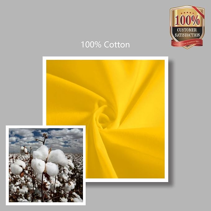 TOPDesign 1-Pack Canvas Tote Bags with an External Pocket, Reusable Grocery Shopping Bags, Top Zipper Closure, Daily Essentials (Yellow)