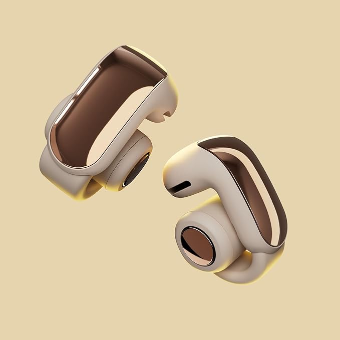 Bose Ultra Open Bluetooth Earbuds, True Wireless Earbuds with OpenAudio for Awareness, Clip On Design for Comfort, Immersive Audio, Up to 48 Hrs of Playtime, Driftwood Sand - Limited Edition Color