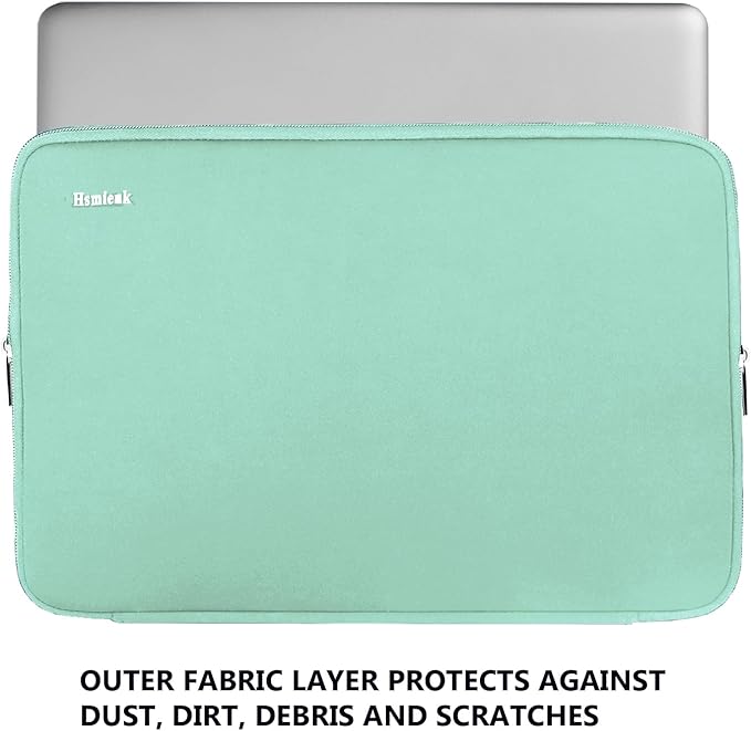 Laptop Case 14 inch, Durable Shockproof Protective Computer Cover Flip Case Briefcase Carrying Bag Compatible with 14" HP, Lenovo, Asus, Acer, Notebook, Chromebook Computer, Light Blue