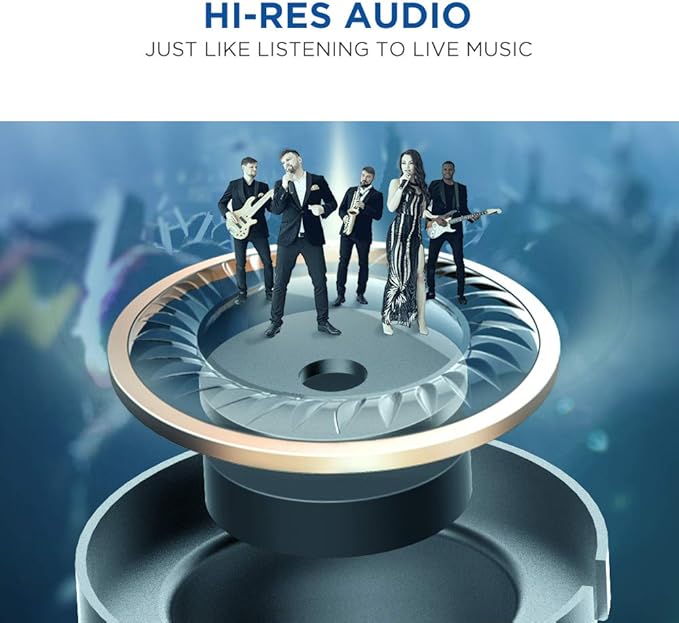 1MORE Quad Driver in-Ear Earphones Hi-Res High Fidelity Headphones Warm Bass, Spacious Reproduction, High Resolution, Mic in-Line Remote Smartphones/PC/Tablet - Silver/Gray