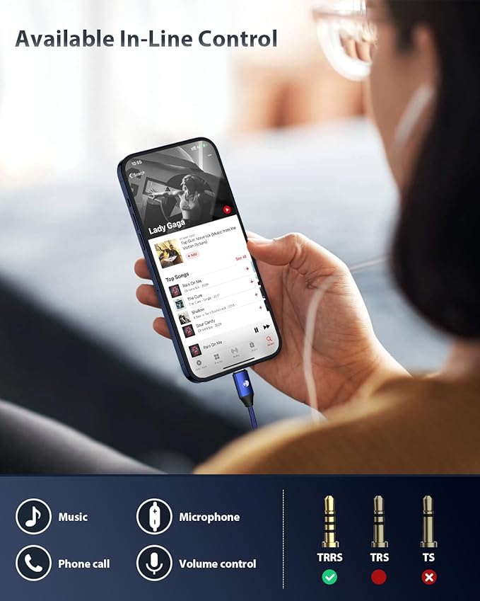 Stouchi USB C to 3.5mm Female Adapter, Type C Headphone Audio Jack Cable Cord Hi-Fi Dongle for Pixel 9/8/7 6a, Samsung Galaxy S22 S21 Ultra Z Flip Note20,2022 iPad Pro -Blue 2 Packs