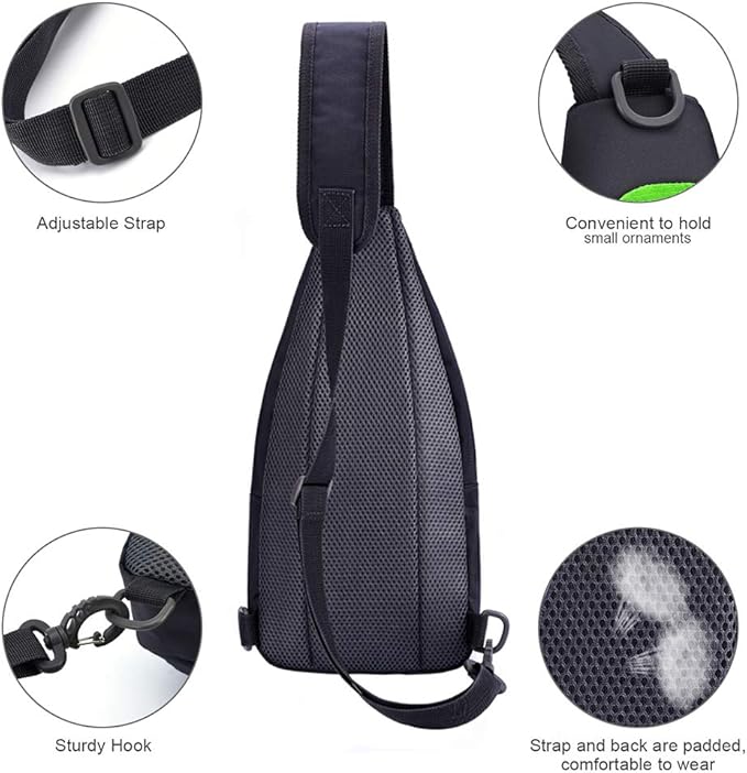 Y&R Direct 14 Colors Lightweight Sling Backpack Sling Bag Travel Hiking Small Backpack for Women Men Gifts