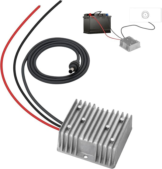 Starlink Gen 3 Power Cord 12v to 57v Step up Converter, 4.5A DC Boost Converter with DC Male Plug Cable for Starlink Gen 3 Router,RV, Marine, Truck, Off-Grid Use - No Voltage Drop