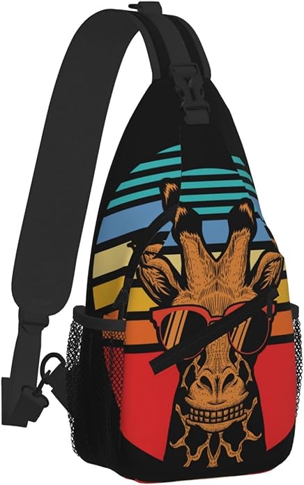 Cross Chest Bag Diagonally for Men Shoulder Bag for Travel Hiking Trendy Sling Bag with Adjustable Shoulder Strap