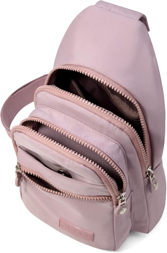 EVANCARY Small Sling Bag for Women Men, Sling Backpack Chest Daypack Crossbody Bag for Travel Outdoor Hiking