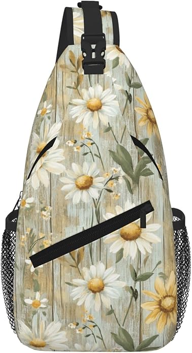 Cross Chest Bag Diagonally for Men Shoulder Bag for Travel Hiking Trendy Sling Bag with Adjustable Shoulder Strap