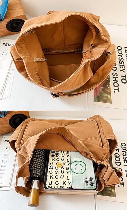 Collsants Messenger Bag Hobo Crossbody Bags for Women Canvas Bag Crossbody Tote Bag Shoulder Bag