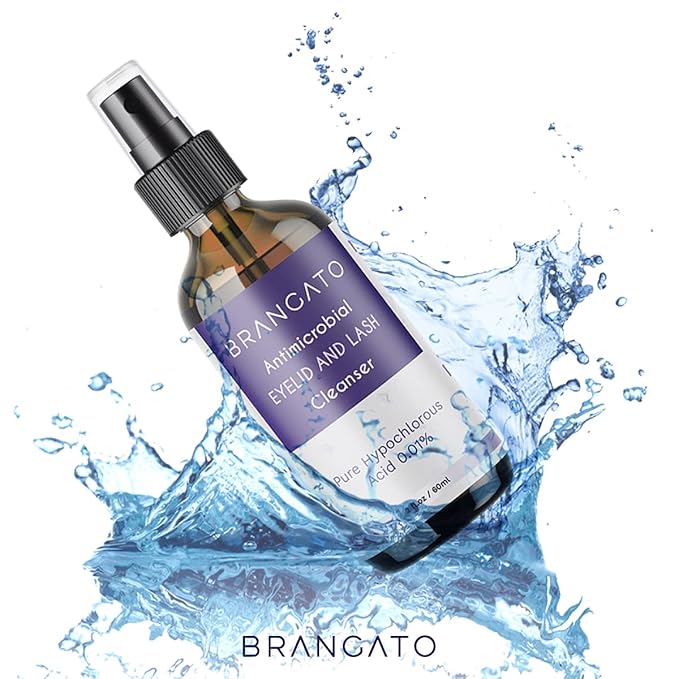 Eyelid and Lash Cleanser - Dry Eye Relief, Stye and Blepharitis Treatments, FDA-Cleared Hypochlorous Acid Spray, 60mL(2oz)