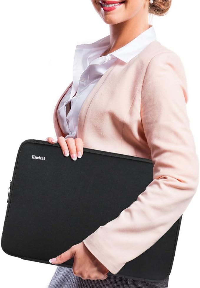 Laptop Sleeve 15.6 Inch, Durable Shockproof Protective Cover Flip Case Briefcase Carrying Computer Bag Case Compatible with 15.6 Inch HP, ASUS, Lenovo, Acer, Notebook, Computer, Black