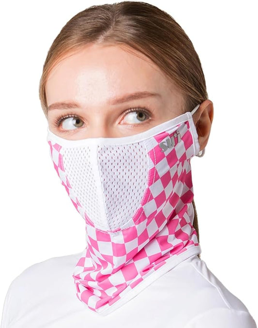 KOREA (Type B) UV Sun Protection Balaclava Half Face Mask - For Golf, Hiking, Running, Cycling & Outdoor Sports