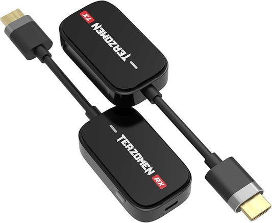 Wireless HDMI Transmitter and Receiver, Wireless Extender for Streaming Video/Audio to TV/Monitor/Projector from PC/Camera/Laptop, AirLink Dongle, to HDMI Display Adapter