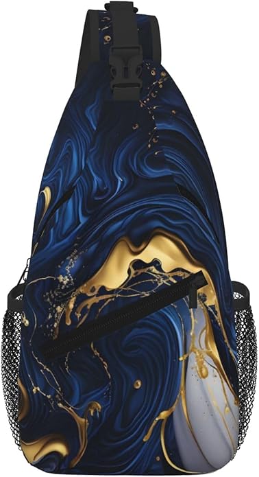 Cross Chest Bag Diagonally for Men Shoulder Bag for Travel Hiking Trendy Sling Bag with Adjustable Shoulder Strap