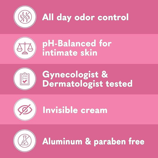 Summer's Eve, Whole Body Deodorant for Women, Ultimate Odor Control, Aluminum Free Deodorant, 3 Fl Oz + Simply Sensitive Daily Gentle All Over Feminine Body Wash, Removes Odor, pH Balanced, 15 fl oz