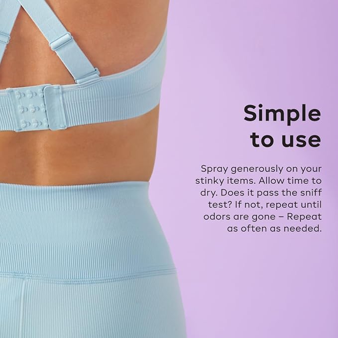 Nonaste Odor Eliminating Spray - 32 Fl Oz (Pack of 2) - Shoe & Yoga Mat Spray, Boxing Glove Deodorizer, Gym Bag Deodorizer, Fabric Odor Eliminator - No Washing Needed