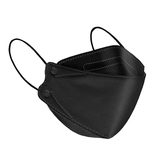 akgk KN95 Face Masks 50 Pack, 5-Ply Disposable Multicolor Face Mask Against PM 2.5 Smoke and Dust