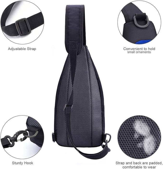 Y&R Direct 14 Colors Lightweight Sling Backpack Sling Bag Travel Hiking Small Backpack for Women Men Gifts