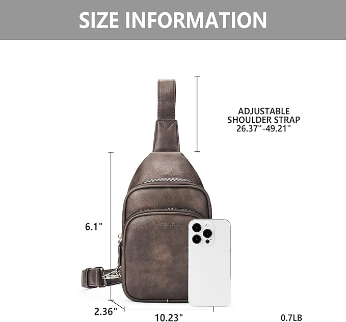 WESTBRONCO Small Sling Bag for Women Nylon Crossbody Sling Backpck Lightweight for Travel Casual Daily