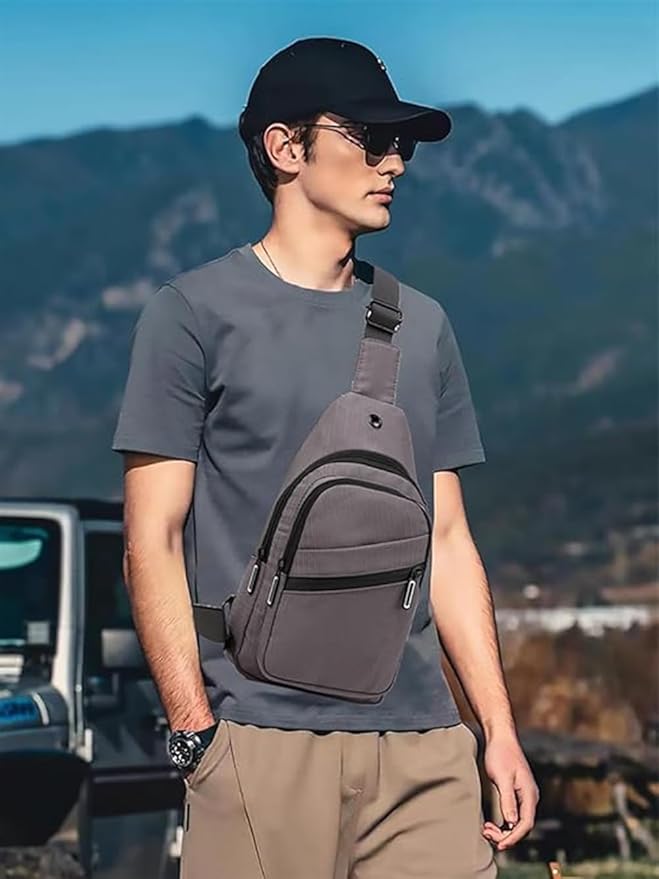 EVANCARY Small Sling Bag for Women Men, Sling Backpack Chest Daypack Crossbody Bag for Travel Outdoor Hiking