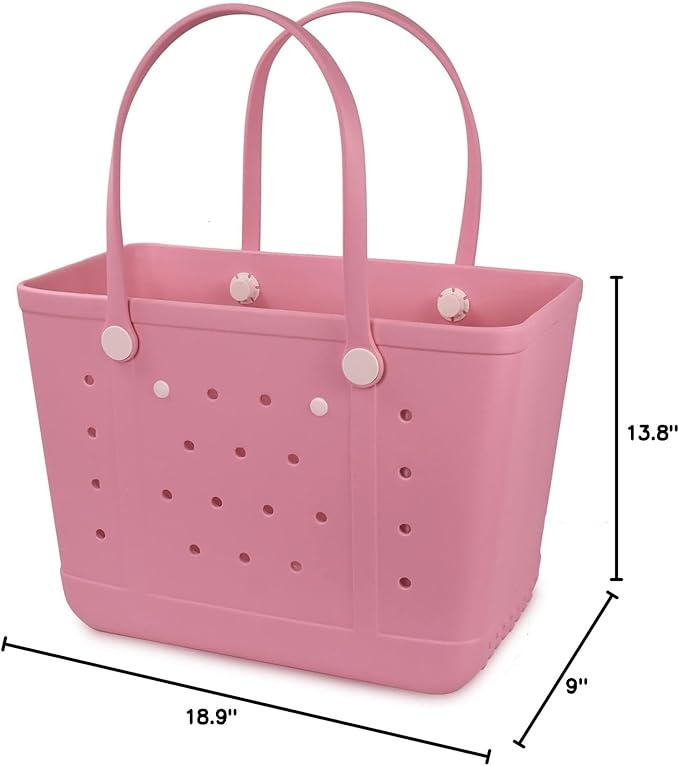 Beach Tote Bag for Women, Rubber Beach Bag Waterproof Sandproof, Extra Large EVA Tote Bag Boat Bag