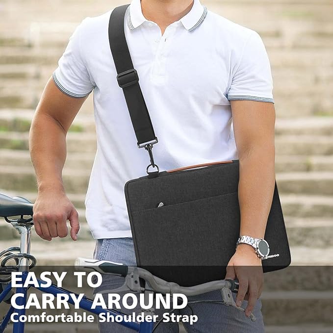 NIDOO 10 inch Laptop Sleeve Shoulder Bag Briefcase Notebook Bag Handbag Case for 10.2" iPad / 10.5" 11" iPad Pro / 10.5" 10.9" iPad Air / 10" Surface Go 3/10.4" Galaxy Tab S6 / 10.1" Ideapad D330