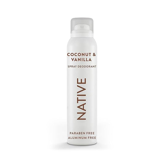 Native Deodorant & Body Spray Contains Naturally Derived Ingredients | Deodorant for Women and Men, All Day Odor Protection, Aluminum and Hydrocarbon Propellant Free | Coconut & Vanilla