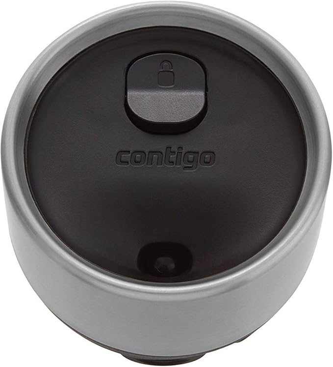 Contigo Luxe AutoSeal 16oz Vacuum-Insulated Stainless Steel Travel Mug, Leak-Proof and Dishwasher Safe, Licorice - Perfect for Hot and Cold Beverages