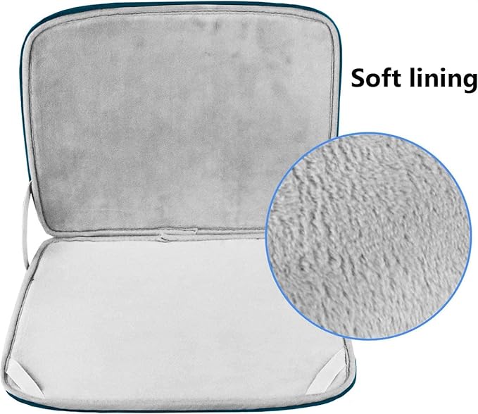 Laptop Sleeve 15.6 Inch, Durable Shockproof Protective Cover Compatible with HP, ASUS, Lenovo, Acer, Notebook, Computer, Cyan