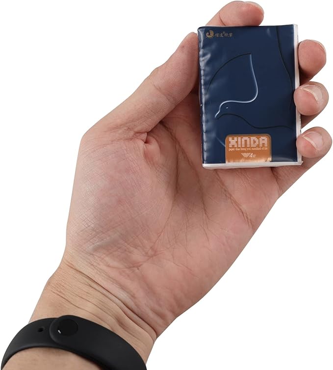 100-Pack 4-Ply Facial Tissues, Bulk Pocket-Size Facial Tissues, White