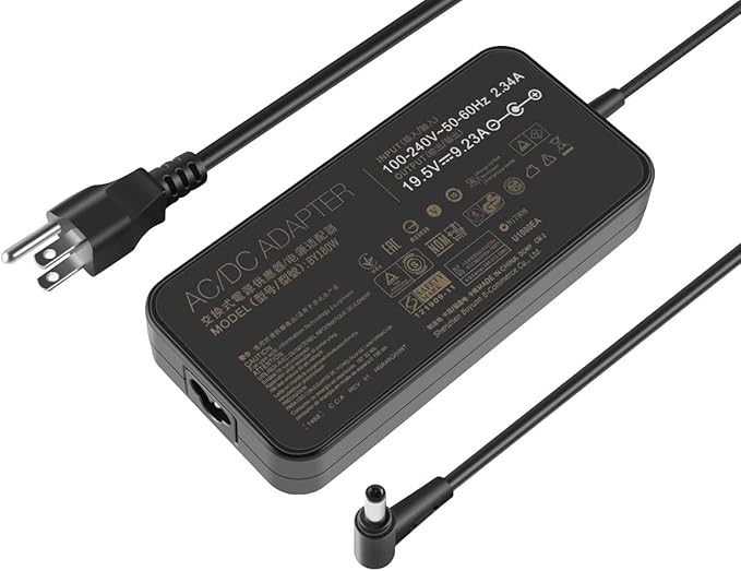 180W AC Charger Compatible with Asus A20-180P1A TUF FX566IV FX506IH FX506II FX506IU FX506IV FA706 FA706IU TUF706 FX766IU TUF766 ROG Zephyrus G14 GA401QE GA401QM Laptop Power Supply Cord