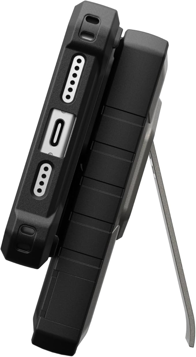 URBAN ARMOR GEAR UAG 10000mAh Power Bank SRGE 20W 2-Port USB-C USB Magnetic Wireless Portable Charger Fast Charging Battery Pack w/Kickstand Compatible with iPhone 17, Galaxy S25, Black/Titanium