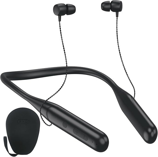 ZXQ Neckband Bluetooth Headphones,100 Hours Long Playtime Wireless Earphone, Around The Neck Wireless Earbuds,Waterproof Sweatproof for Sport Over Neck Magnetic Ear Buds Headset(Black)