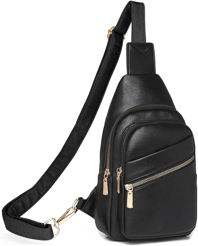 Sling Bag for Men Crossbody Chest Bag Over the Shoulder Purse Casual Sling Backpack for Travel Hiking Cycling