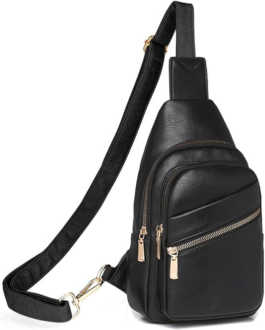 Sling Bag for Men Crossbody Chest Bag Over the Shoulder Purse Casual Sling Backpack for Travel Hiking Cycling