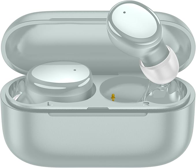 kurdene Wireless Earbuds Bluetooth 5.4 in Ear Buds Light Weight Headphones,Deep Bass Sound,Built in Mics Headset,Clear Calls Earphones for Sports Workout Light Blue