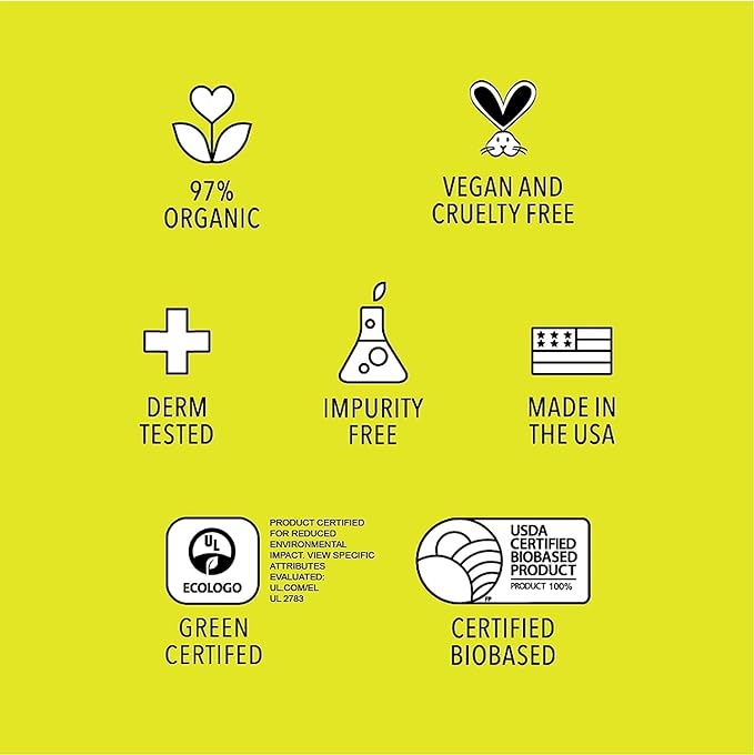 Medical‑Grade Hand Sanitizer Gel – 97 % Organic | 70 % USP Ethyl Alcohol | Moisturizing Aloe + Hyaluronic Acid | Freshly Made in USA | 12oz Bottle with Pump (PACK OF 6)