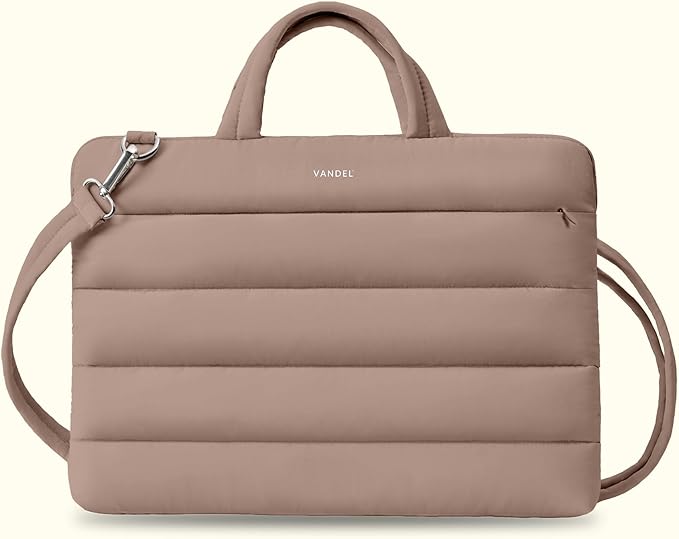 Vandel 15-16 inch Laptop Carrying Case Sleeve with Strap, Shoulder Bag with Handle, 16 in Laptop Bag for Women, MacBook Air 15 Inch Carrying Case, MacBook Pro 16, 15.6 in HP, Dell Lap top Messenger