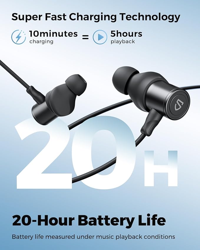 SoundPEATS Q40 HD Bluetooth 5.4 Headphones, LDAC Hi-Res Audio, 11mm Dual-Magnet Driver, IP67 Waterproof, Fast Charge, 20H Playtime, Dual Connection, Dynamic EQ, App Customization, Find Earbuds