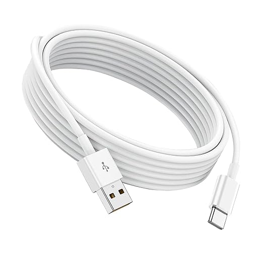10FT Car Data Cable for iPhone 17 Air/16E 16 15，iPad Pro 12.9 11, Air 5 4 Mini 6 USB A to USB Type C Charger, iPhone 15 Pro Max Plus,Samsung Galaxy Tab A7 A8 A9 S10+ S9 S8 S7 Charging Carplay Cord