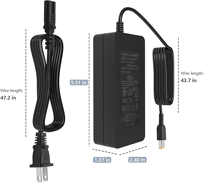 33.6V Electric Tool Power Supply Compatible with Unagi One E350 E500 Power Adaper FY-3362000 Dedicated