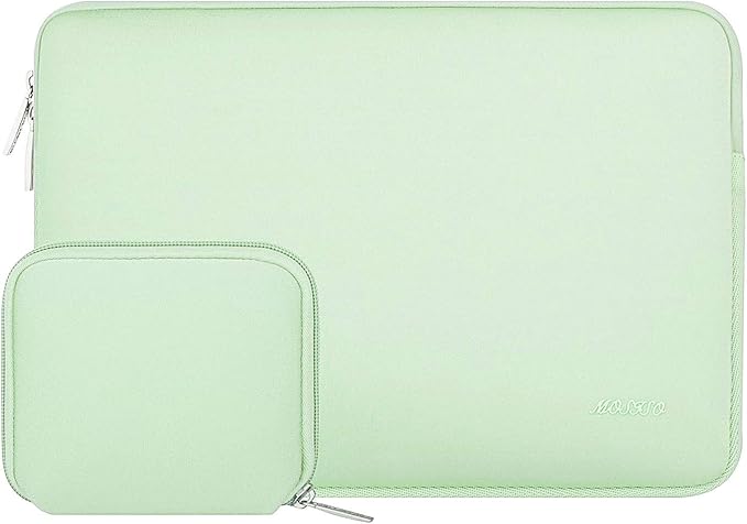 MOSISO Laptop Case 16 inch, 15-15.6 inch Laptop Sleeve Bag Compatible with MacBook Pro 16 inch, HP, Acer, Dell, Lenovo, ASUS Notebook, Neoprene Computer Sleeve Bag with Small Case, Honeydew Green