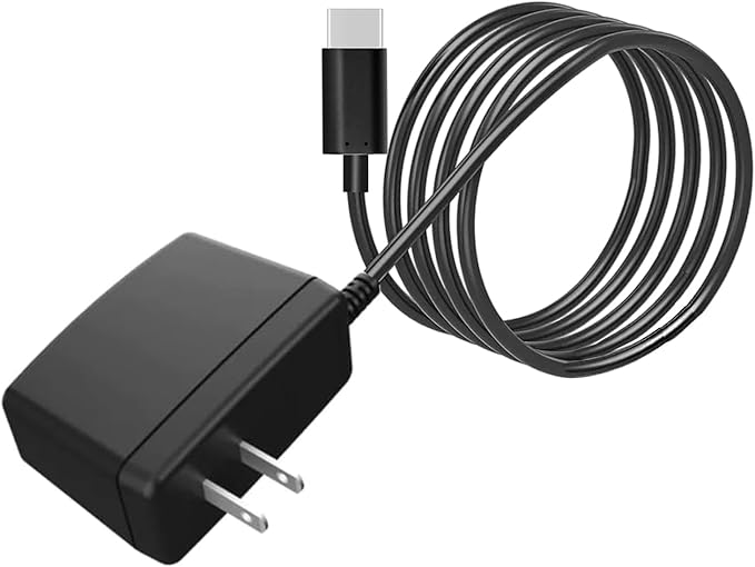 15W Power Supply Adapter for Raspberry Pi 4 Power Supply Charger, Type C Power Supply Cord 3.3FT, 15W 5V 3A Power Adapter Charger Replacement (Black)