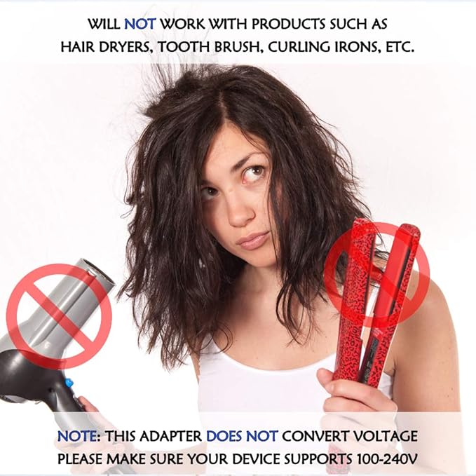 Ceptics India Travel Plug Adapter (Type D) for Pakistan, Nepal, Bangladesh - 3 Pack [Grounded & Universal] (GP-10-3PK)