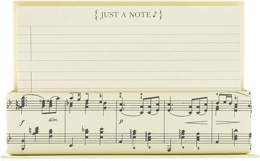 Graphique Flat Note Cards - Musical Stationery Cards with Matching Envelopes and Display Box - Blank Decorative Cards Make Perfect Gifts for Music Lovers - 50 Pack (NT1155MB)
