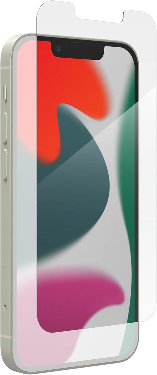 ZAGG Glass Elite Anti-Glare Screen Protector for Apple iPhone 13 mini, 5X Shatter Protection, Anti-Microbial Treatment, Anti-Fingerprint Technology, InvisibleShield, Easy to Install